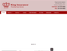 Tablet Screenshot of kinginsagency.com